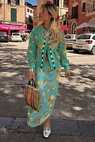 Thumbnail for caption_Model wears Atlantis Dorris Skirt in UK size 10/ US 6