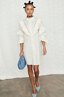 Thumbnail for caption_Model wears White Ibiza Austin Mini Dress in UK size 10/ US 6