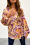 Swirl Oversized Wrap Top