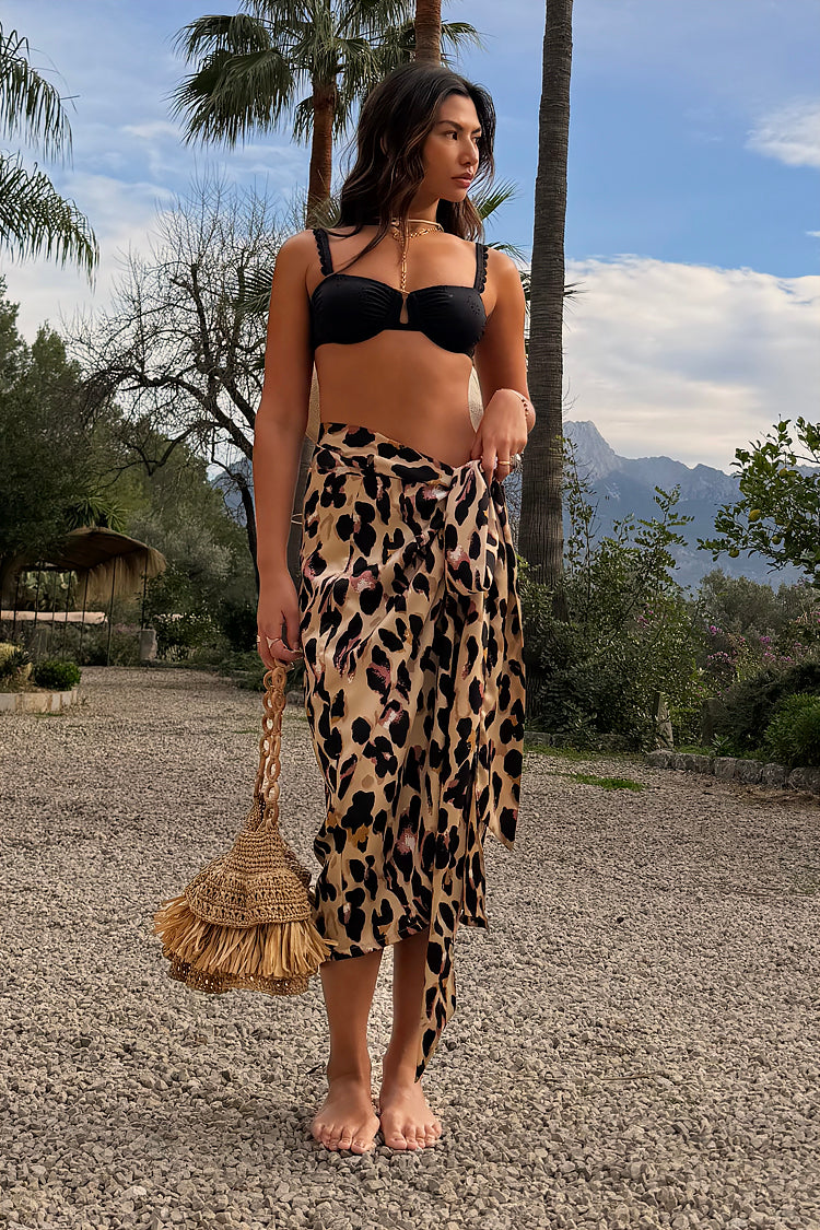 Broderie Black Bikini Top