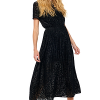 Thumbnail for Model wearing Black Animal Devoree Dress standing facing the camera