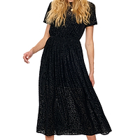 Thumbnail for Model wearing Black Animal Devoree Dress standing facing the camera