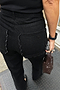 Black Scallop Detail Jeans