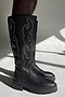 Leather Black Studded Boot