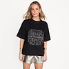 Black Beaded Logo T-shirt