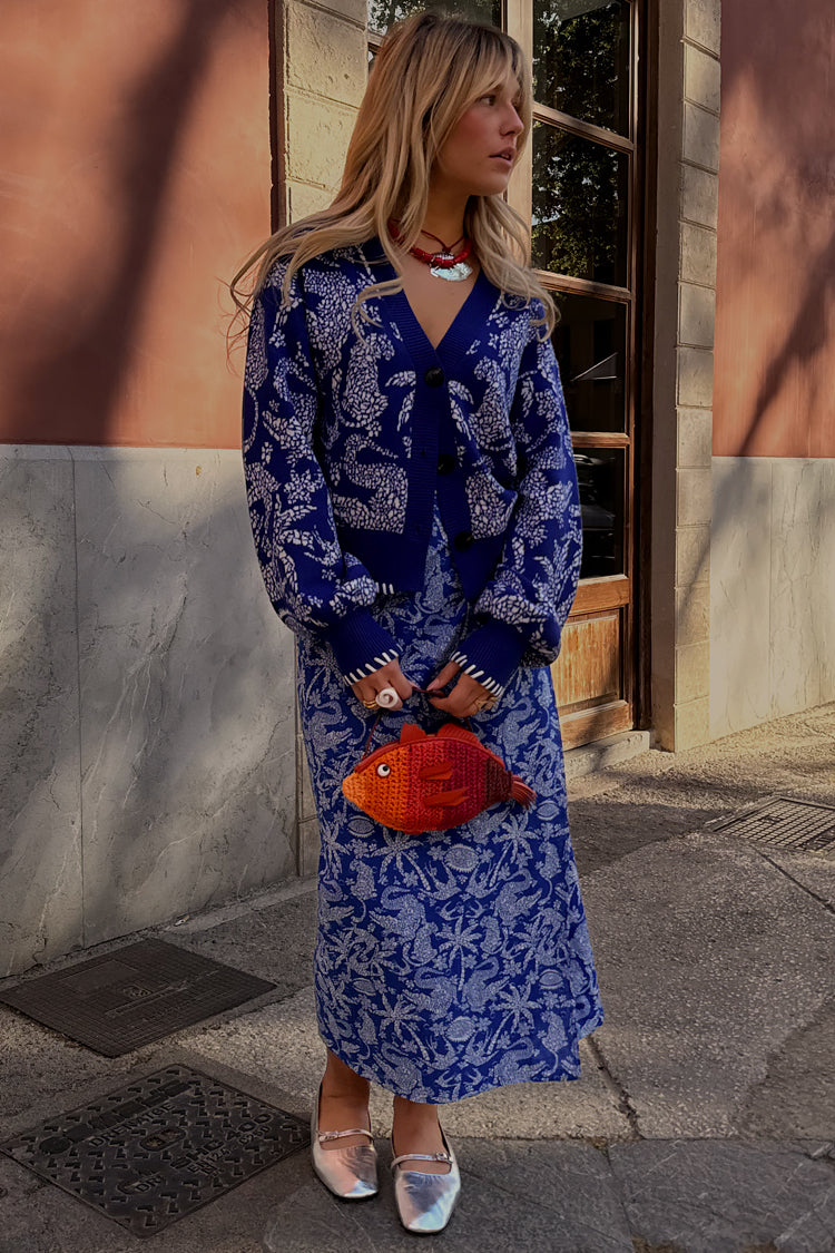 Blue Mosaic Cardigan