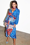 Blue Bandana Clash Brooklyn Wrap Dress Petite