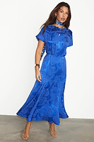 Thumbnail for Blue Love Lock Erin Dress Petite