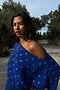 Blue Tilly Plisse Dress
