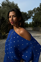 Thumbnail for Blue Tilly Plisse Dress
