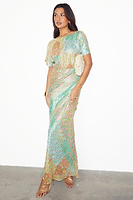 Thumbnail for caption_Model wears Pastel Boho Elodie Dress in UK size 10/ US 6