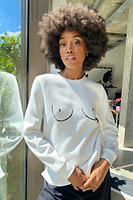 Thumbnail for White Boob Sweatshirt