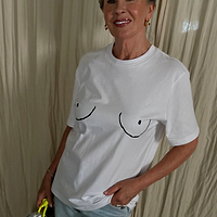 Thumbnail for Model wearing Boob T-shirt