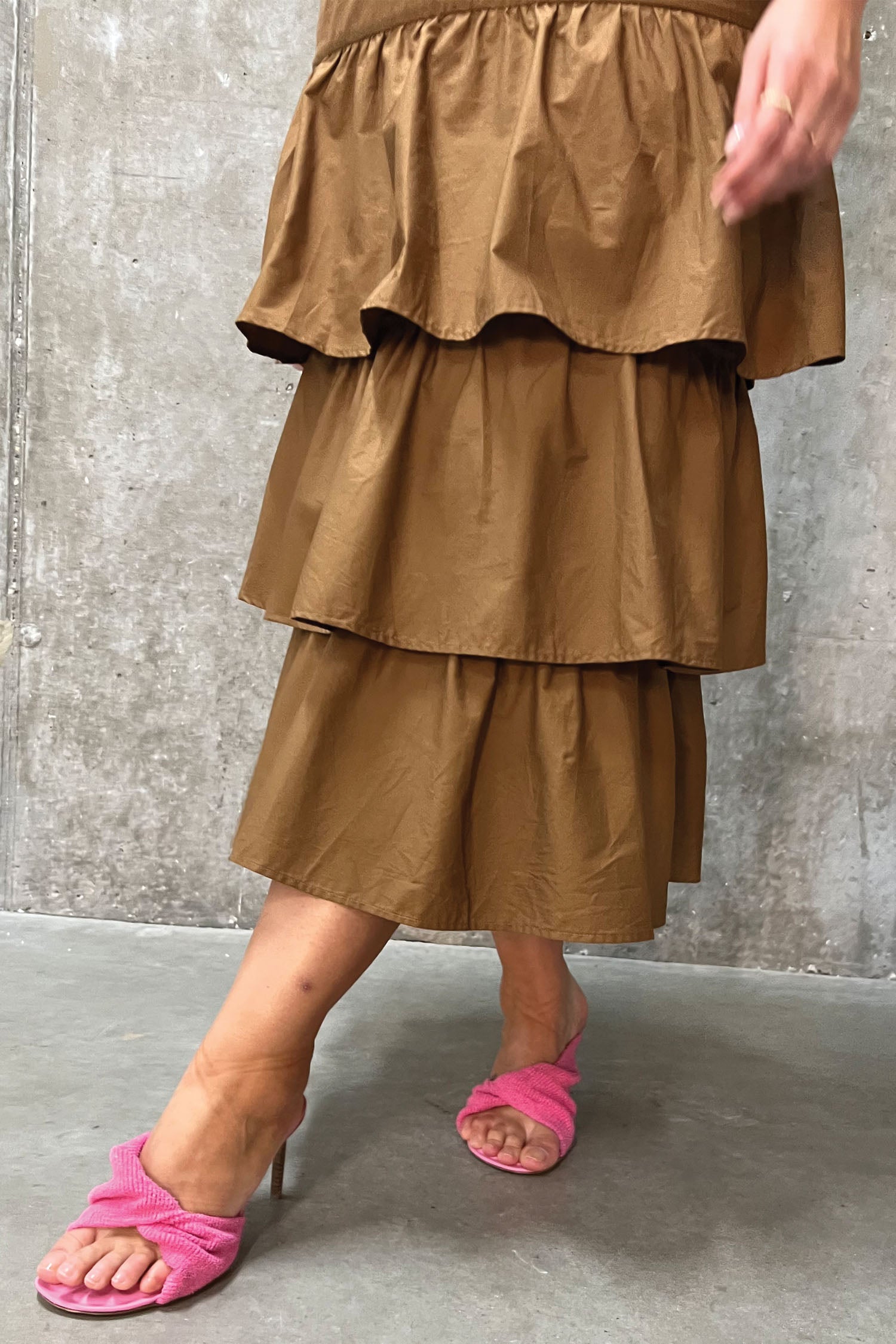 Camel Carrie Dress - Curve