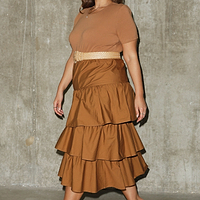 Thumbnail for Camel Carrie Dress - Curve