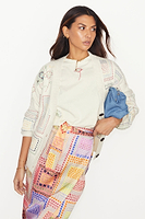 Thumbnail for Cream Craft Work Cardigan