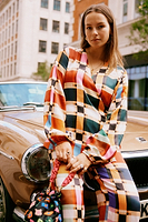 Thumbnail for Check Oversized Wrap Top