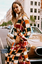 Check Oversized Wrap Top