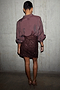 Chocolate Sequin Mini Jaspre Skirt Petite