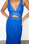 Blue Linen Blend Mimi Dress