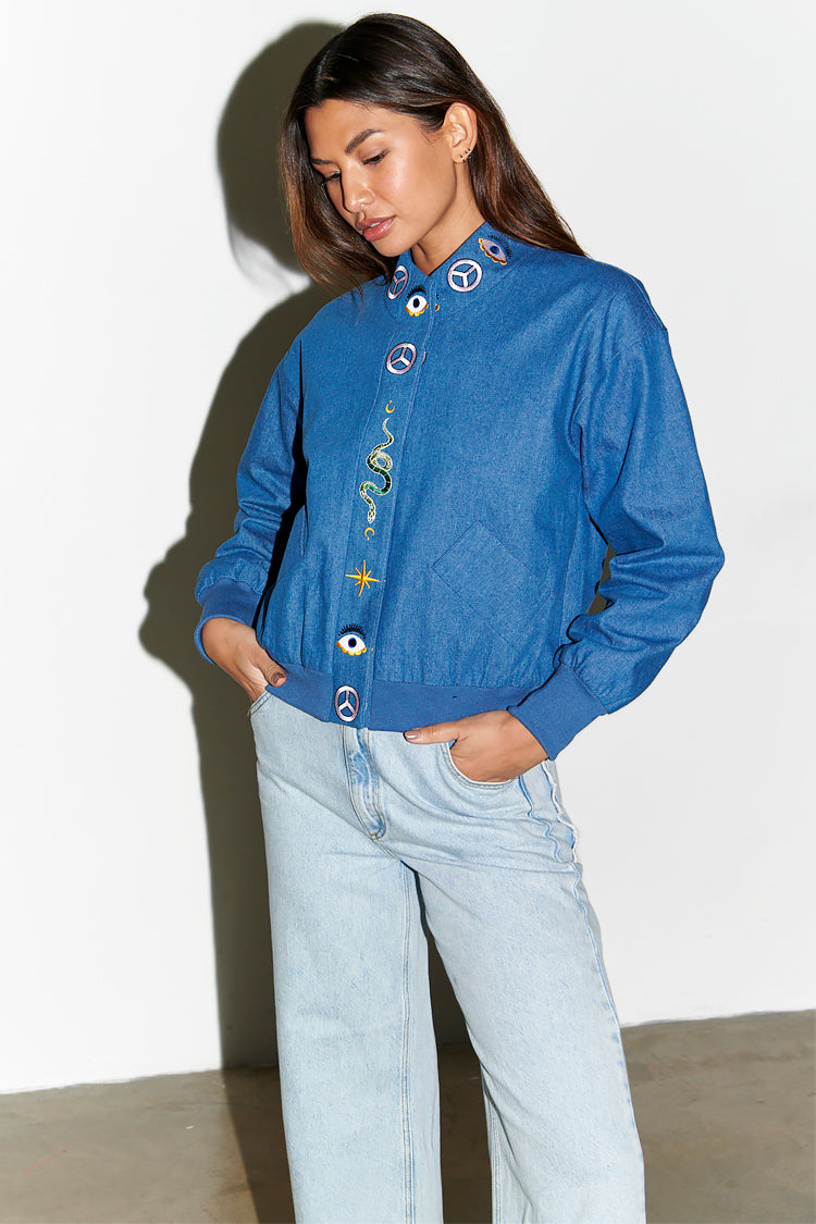 Denim Astrid Bomber