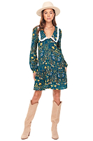 Thumbnail for Model wearing Evelyn Mini Dress standing facing the camera