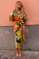Thumbnail for caption_Model wears Fiji Midi Jaspre Wrap Skirt in UK size 10/ US 6
