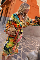 Thumbnail for caption_Model wears Fiji Midi Jaspre Wrap Skirt in UK size 10/ US 6