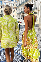 Thumbnail for Floral And Leopard Matilda Wrap Dress Petite