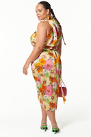Thumbnail for Model wearing Flowers Scarlett Top back shot