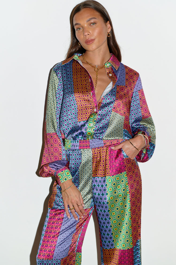 Patchwork Geo Elissa Trousers