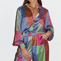 Thumbnail for Patchwork Geo Elissa Trousers