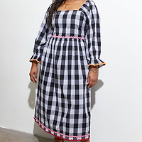 Thumbnail for Gingham Macy Midi Dress
