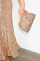 Thumbnail for Gold Sequin Clutch Bag