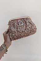 Thumbnail for Gold Sequin Clutch Bag