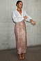 Gold Sequin Jaspre Skirt