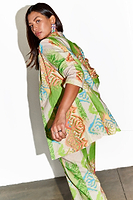 Thumbnail for Green Abstract 22 Blazer Petite