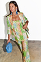 Green Abstract 22 Blazer Petite