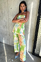 Green Abstract Trousers