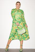 Thumbnail for Green Daisy Dress - Curve