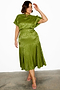 Green Jacquard Midi Erin Dress