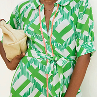 Thumbnail for Green Gloria Midi Dress