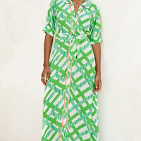 Thumbnail for Green Gloria Midi Dress