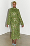 Khaki Jacquard Slip Skirt