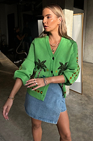 Thumbnail for Green Running Wilder Cardigan