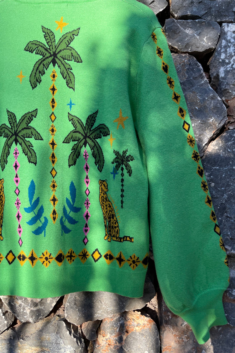 Green Running Wilder Cardigan
