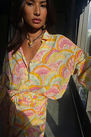 Thumbnail for  caption_Model wears Havana Isabella Shirt in UK size 10/ US 6