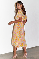 Thumbnail for caption_Model wears Havana Wrap Dress in UK size 10/ US 6