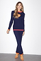 Navy Jersey Kick Flare