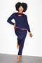 Navy Jersey Kick Flare